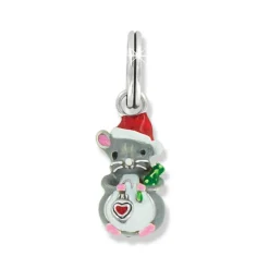 Brighton Christmas Mouse Charm Silver-Multi Online