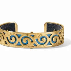 Brighton Christo Barcelona Slim Cuff Bracelet Set Gold-BaliBlue New