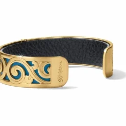 Brighton Christo Barcelona Slim Cuff Bracelet Set Gold-BaliBlue New
