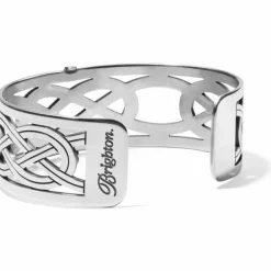 Brighton Christo Interlok Narrow Cuff Bracelet Silver Clearance