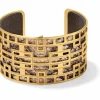 Brighton Christo Lyon Wide Cuff Bracelet Set Gold-Pearl Discount