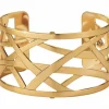 Brighton Christo Maritzburg Wide Cuff Bracelet Gold Fashion
