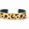 Brighton Christo Maui Slim Cuff Bracelet Set Gold-Chocolate Hot