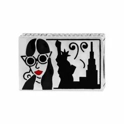 Brighton City Girl Postcard Bead Silver-Multi Hot