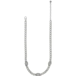 Brighton Cleo Heart Reversible Necklace Silver Hot