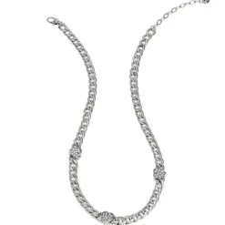 Brighton Cleo Heart Reversible Necklace Silver Hot