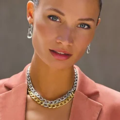 Brighton Cleo Pave Link Necklace Best