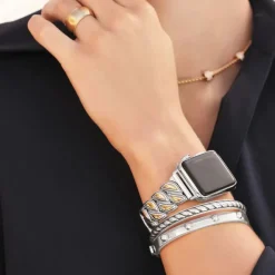 Brighton Coconut Grove Watch Band Silver-Gold Best