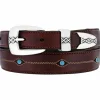Brighton Cody Turquoise Taper Belt Brown-Black Discount
