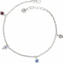 Brighton Color Drops Anklet Silver-Multi Hot