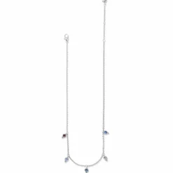 Brighton Color Drops Short Necklace Silver-Multi Fashion
