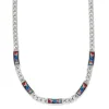 Brighton Colormix Block Necklace Silver-Multi Hot