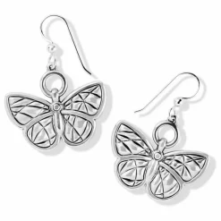 Brighton Colormix Butterfly French Wire Earrings Silver-Multi Hot