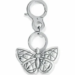 Brighton Colormix Butterfly Handbag Fob Silver-Multi New