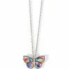 Brighton Colormix Butterfly Short Necklace Silver-Multi Hot