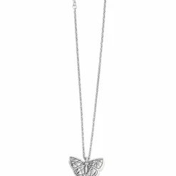 Brighton Colormix Butterfly Short Necklace Silver-Multi Hot