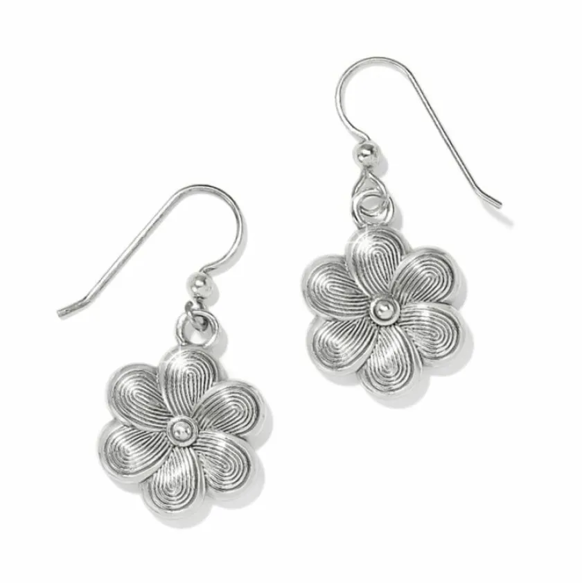 Brighton Colormix Flower French Wire Earrings Silver-Multi Fashion