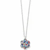 Brighton Colormix Flower Necklace Silver-Multi Clearance