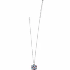 Brighton Colormix Flower Necklace Silver-Multi Clearance