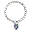 Brighton Colormix Heart Bracelet Silver-Multi New