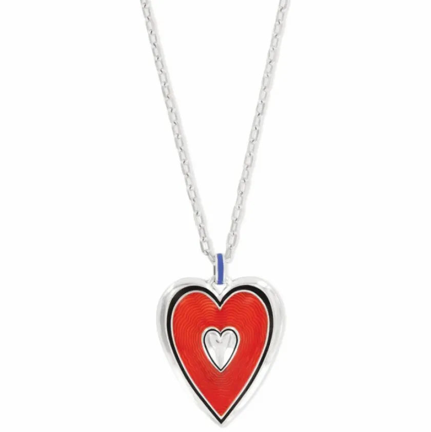 Brighton Colormix Heart Convertible Necklace Silver-Multi Fashion