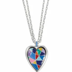 Brighton Colormix Heart Convertible Necklace Silver-Multi Fashion