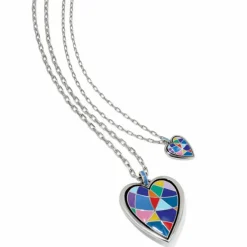 Brighton Colormix Heart Convertible Necklace Silver-Multi Fashion