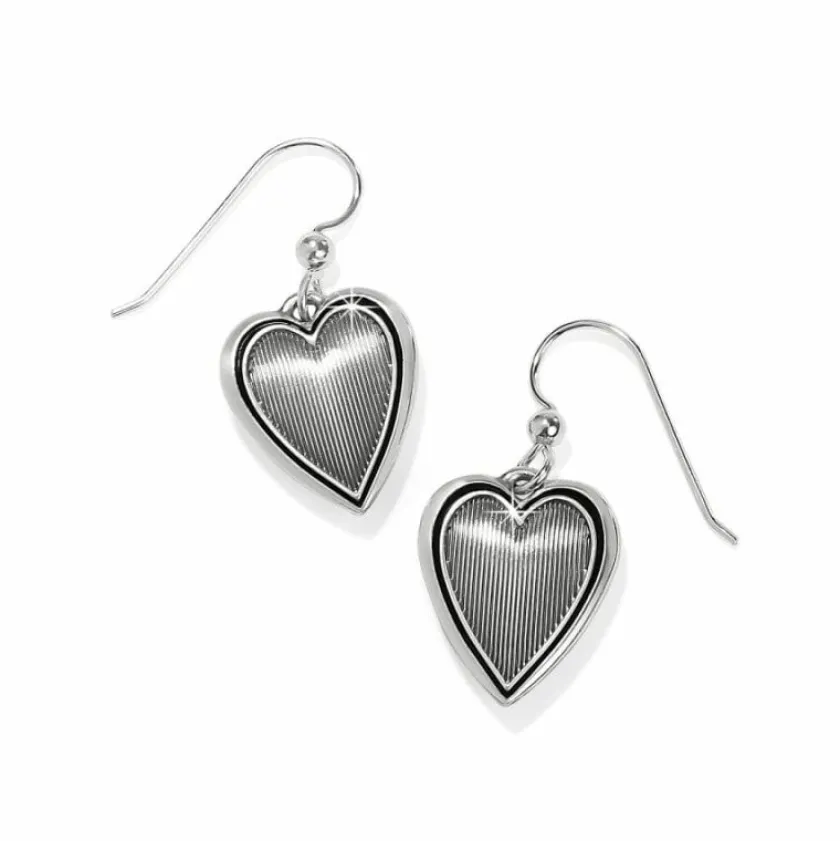 Brighton Colormix Heart French Wire Earrings Silver-Multi Fashion