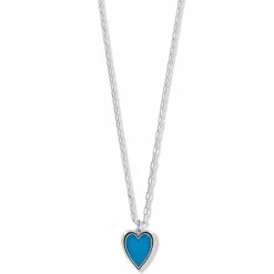 Brighton Colormix Heart Short Necklace Silver-Multi New