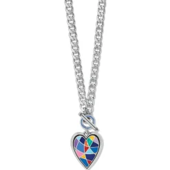 Brighton Colormix Heart Toggle Necklace Silver-Multi Outlet