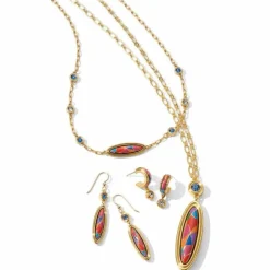 Brighton Colormix Jewel Short Necklace Gold-Multi Sale