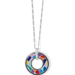 Brighton Colormix Reversible Necklace Silver-Multi Clearance
