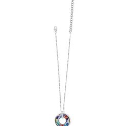 Brighton Colormix Reversible Necklace Silver-Multi Clearance