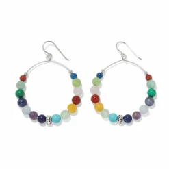 Brighton Contempo Confetti French Wire Earrings Silver-Multi Discount