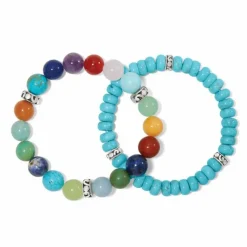Brighton Contempo Confetti Stretch Bracelet Silver-Multi Discount