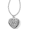 Brighton Contempo Convertible Locket Necklace Silver Best