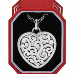 Brighton Contempo Convertible Locket Necklace Box Set Silver Discount