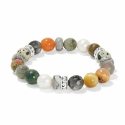 Brighton Contempo Desert Pearl Stretch Bracelet Silver-Multi Discount