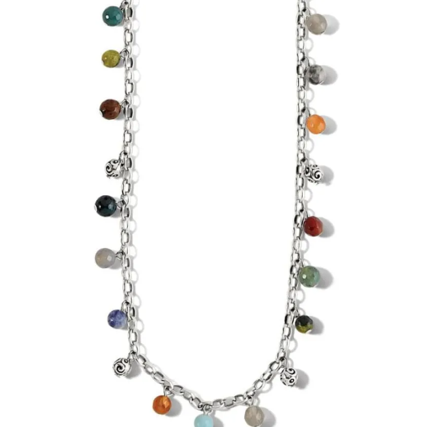 Brighton Contempo Desert Sky Droplet Necklace Silver-Multi Sale