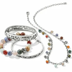 Brighton Contempo Desert Sky Droplet Necklace Silver-Multi Sale
