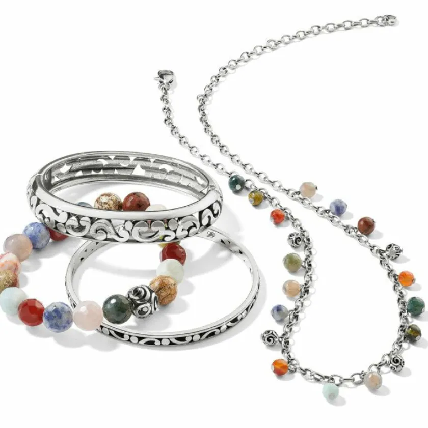 Brighton Contempo Desert Sky Droplet Necklace Silver-Multi Sale