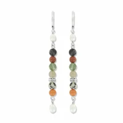 Brighton Contempo Desert Sky Pearl Drop Earrings Silver-Multi Outlet