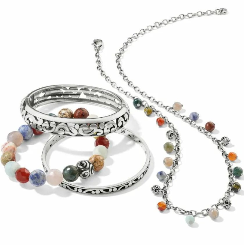 Brighton Contempo Desert Sky Stretch Bracelet Silver-Multi Sale