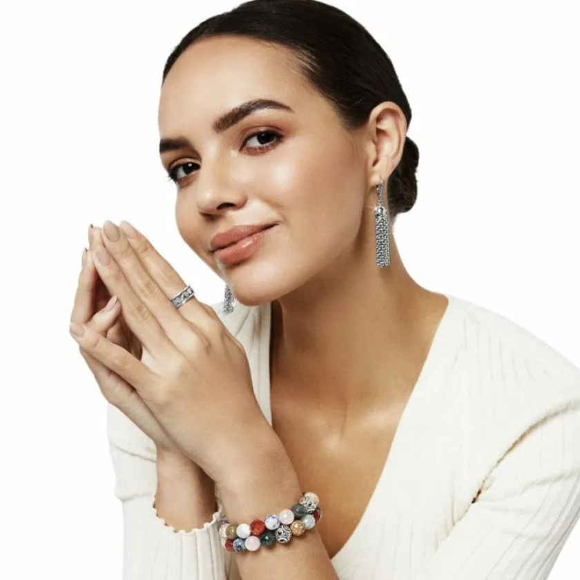 Brighton Contempo Desert Sky Stretch Bracelet Silver-Multi Sale