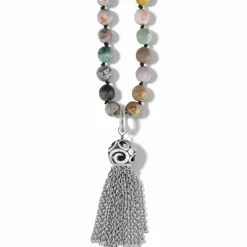 Brighton Contempo Desert Sky Tassel Necklace Silver-Multi Clearance