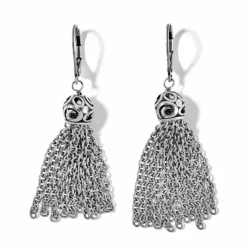 Brighton Contempo Desert Sky Tassel Earrings Silver Discount