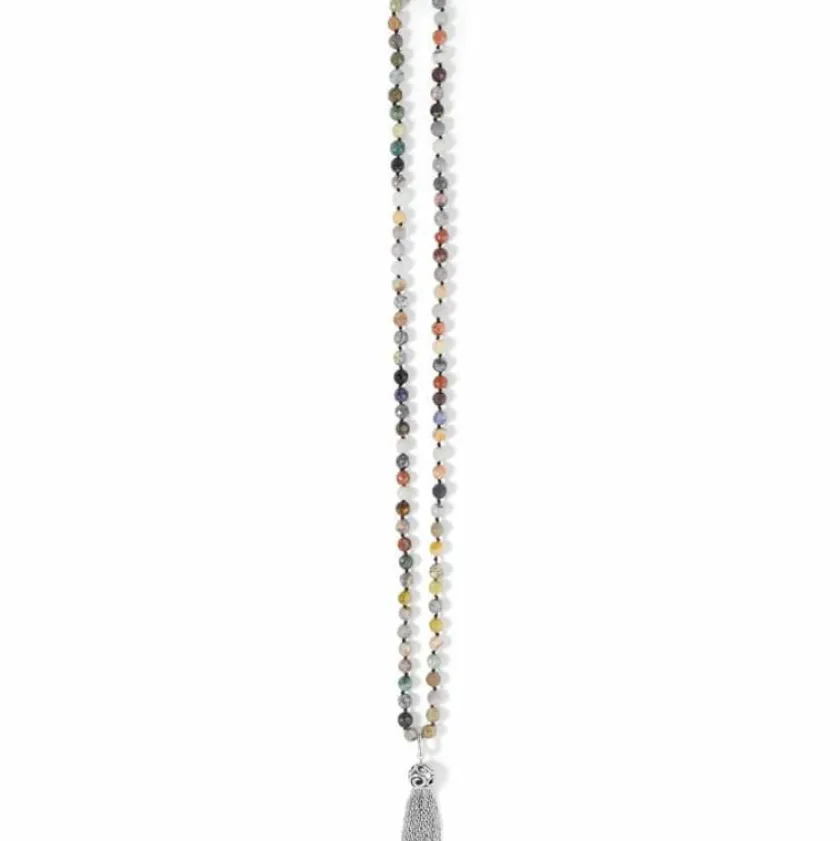 Brighton Contempo Desert Sky Tassel Necklace Silver-Multi Clearance