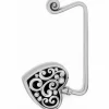 Brighton Contempo Heart Handbag Hook Silver Outlet