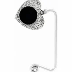 Brighton Contempo Heart Handbag Hook Silver Outlet