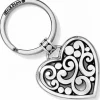 Brighton Contempo Heart Key Fob Silver Clearance